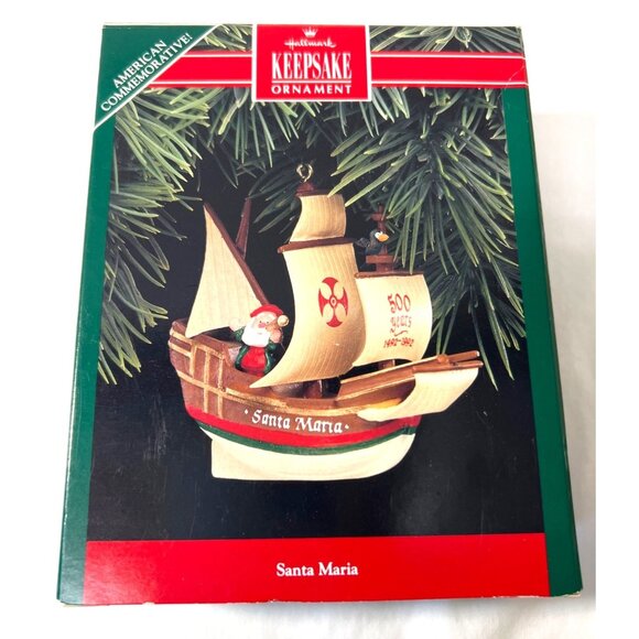 Hallmark Keepsake Ornament Santa Maria 500th Anniversary American Commemorative - Picture 3 of 3